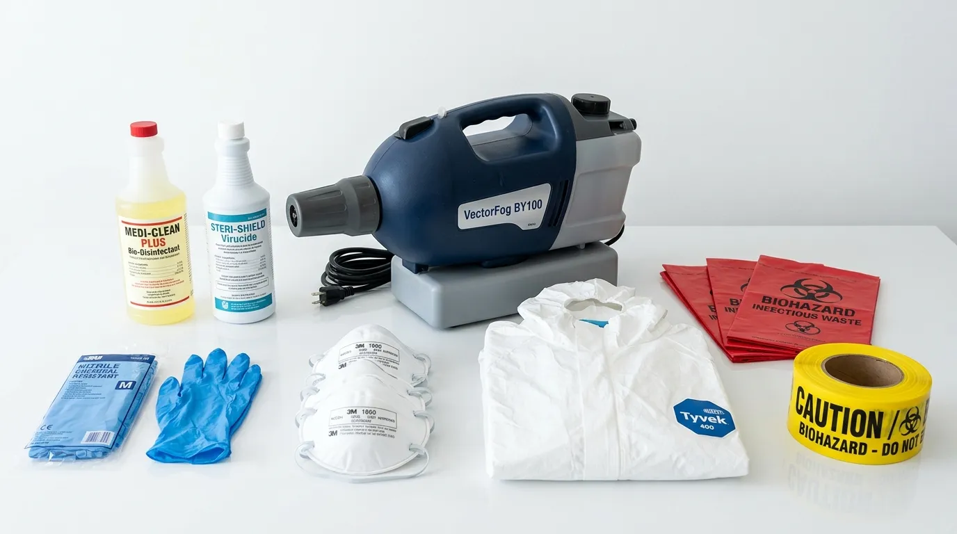 Professional biohazard remediation crew working in Bergen Beach